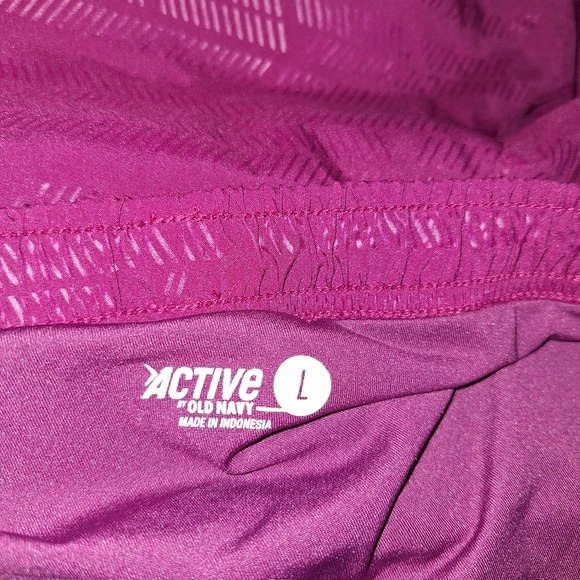 Old Navy Purple and Yellow Athletic Shorts Lightweight Elastic Waist - Picture 5 of 5